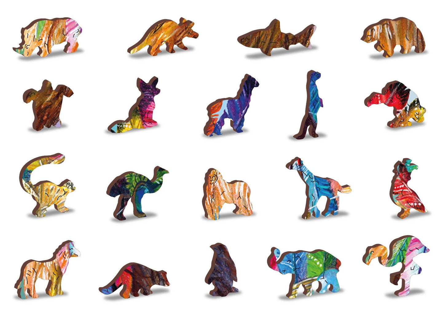 houten legpuzzel mystieke leeuw - 250pc - puzzle en bois lion mystique