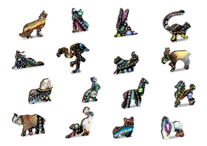 Puzzle en bois Le Chat aux Bijoux - 250 pièces