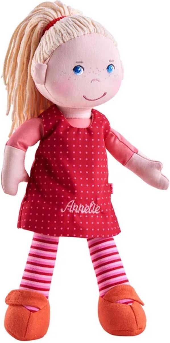Poupée neuve en tissu - Annelie M 30cm- poupée et tissu