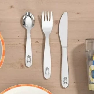 melamine eet servies voor peuter pinguin HABA