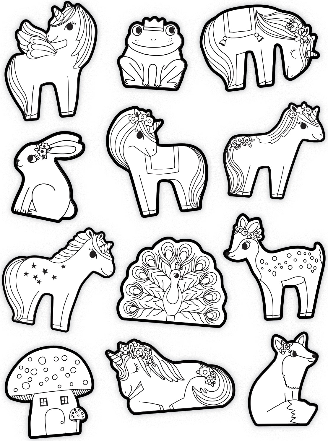 maak je eigen stickers dinosaurus, éénhoorn of dieren