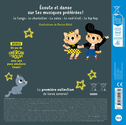 Livre audio mes musiques pour danser FRA