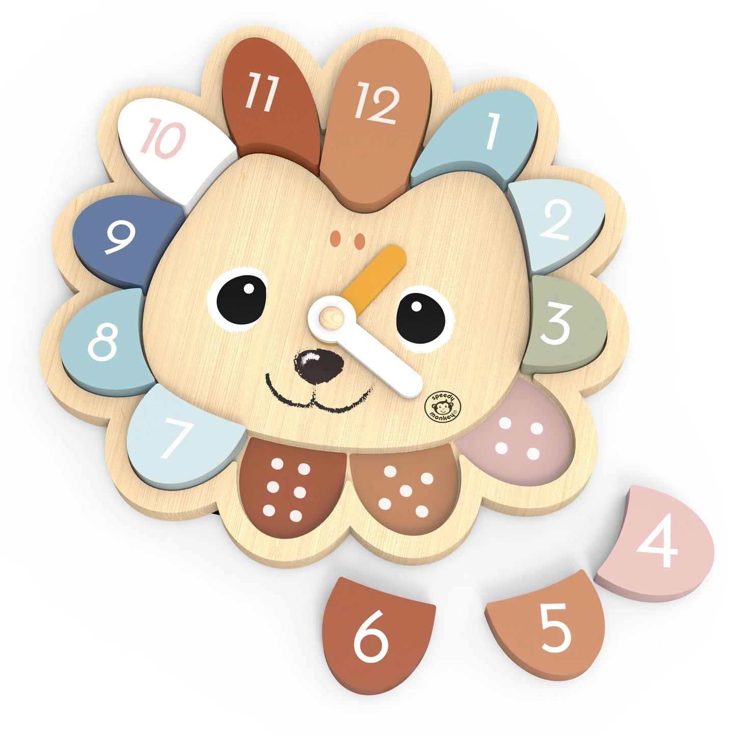 houten puzzel klok egel