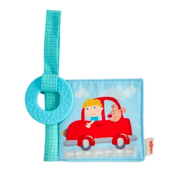 stoffen buggy boekje met bijtring
