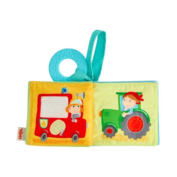 stoffen buggy boekje met bijtring