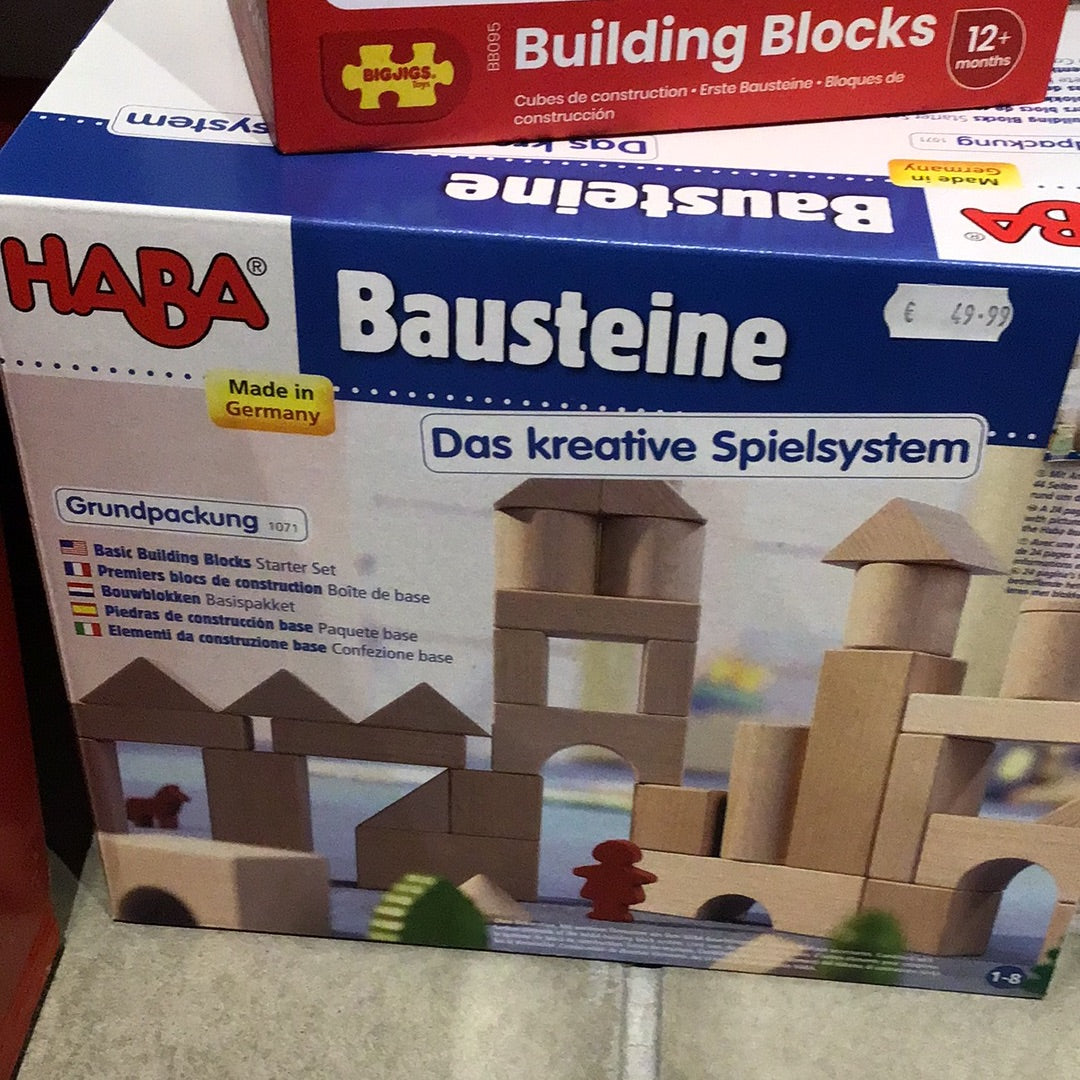 houten blokken basis pakket klein - HABA - cubes en bois paquet de base petit