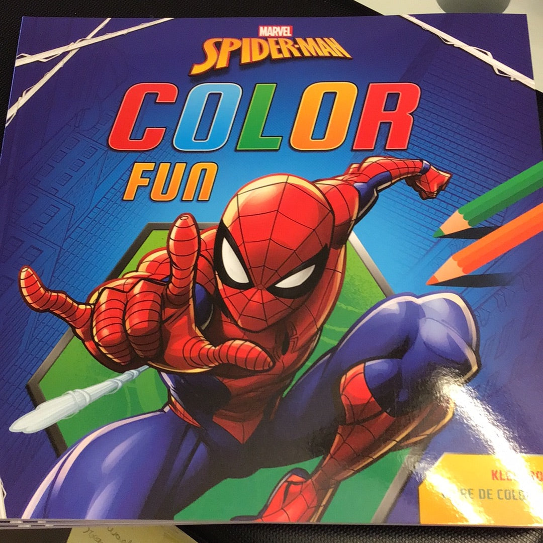 kleurboek - marvel spider man color fun