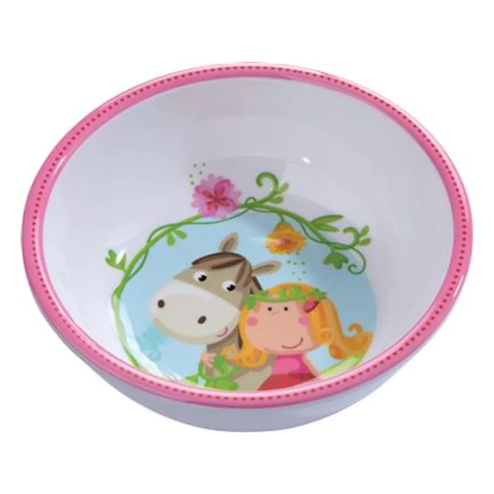 melamine eet servies voor peuter prinses & paard HABA