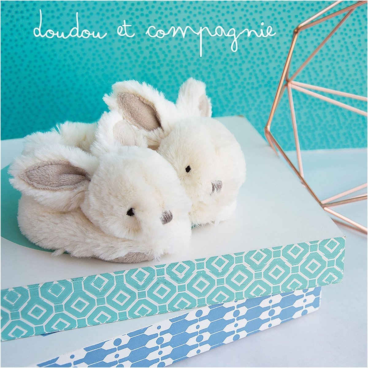 approvisionnement hebdomadaire de bas bébé - taupe / rose - semainier chaussettes bébé