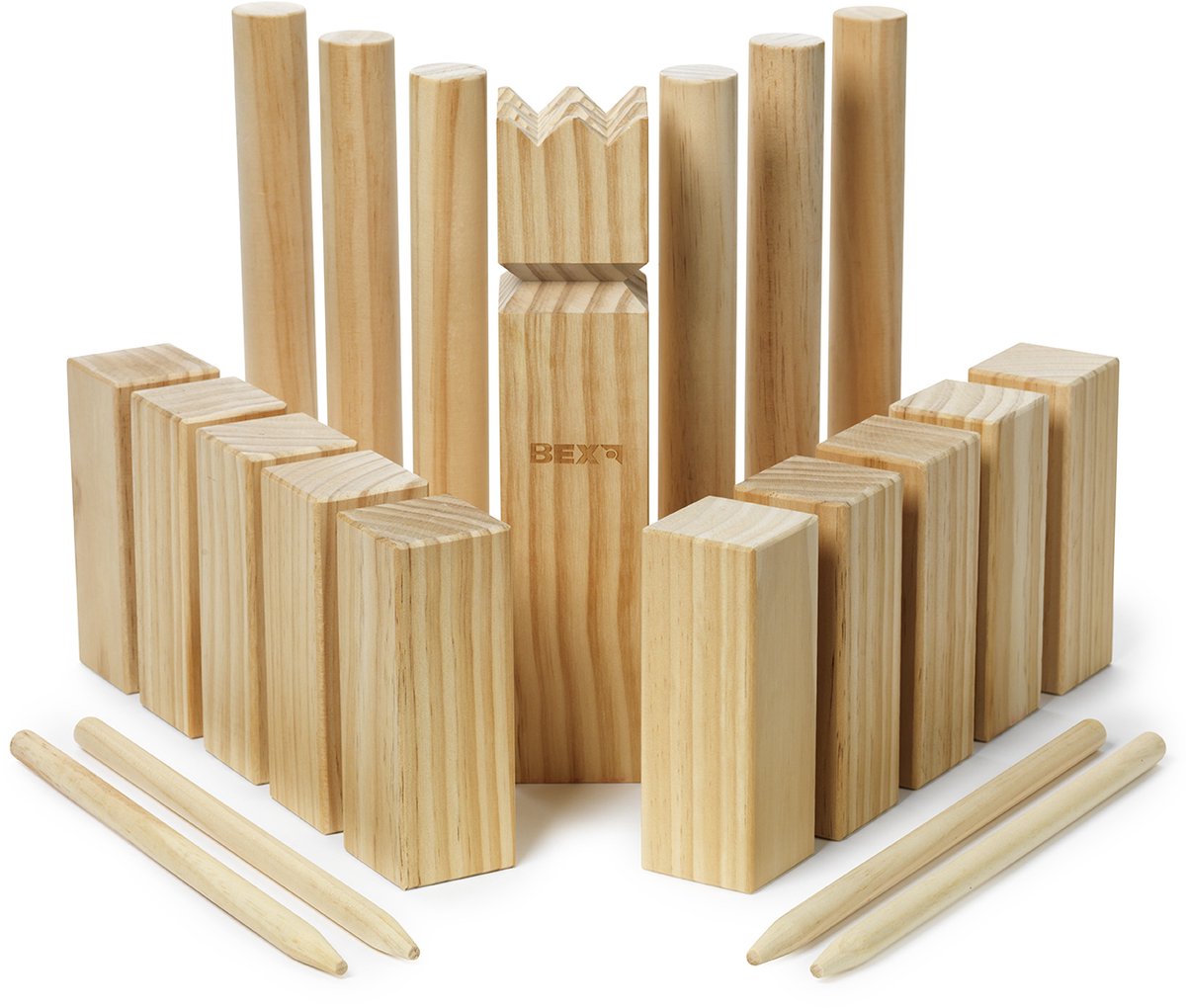 kubb Family berkenhout in colourbox