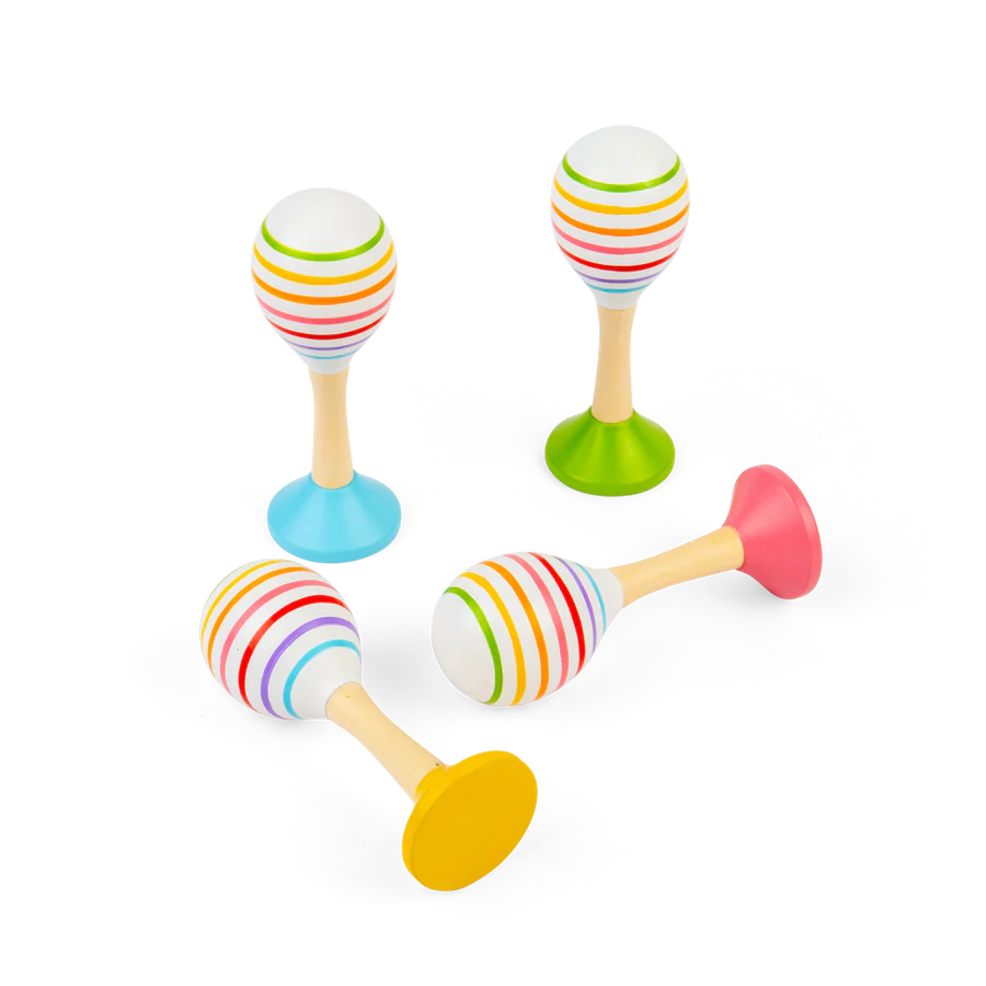 houten maracas junior pastel