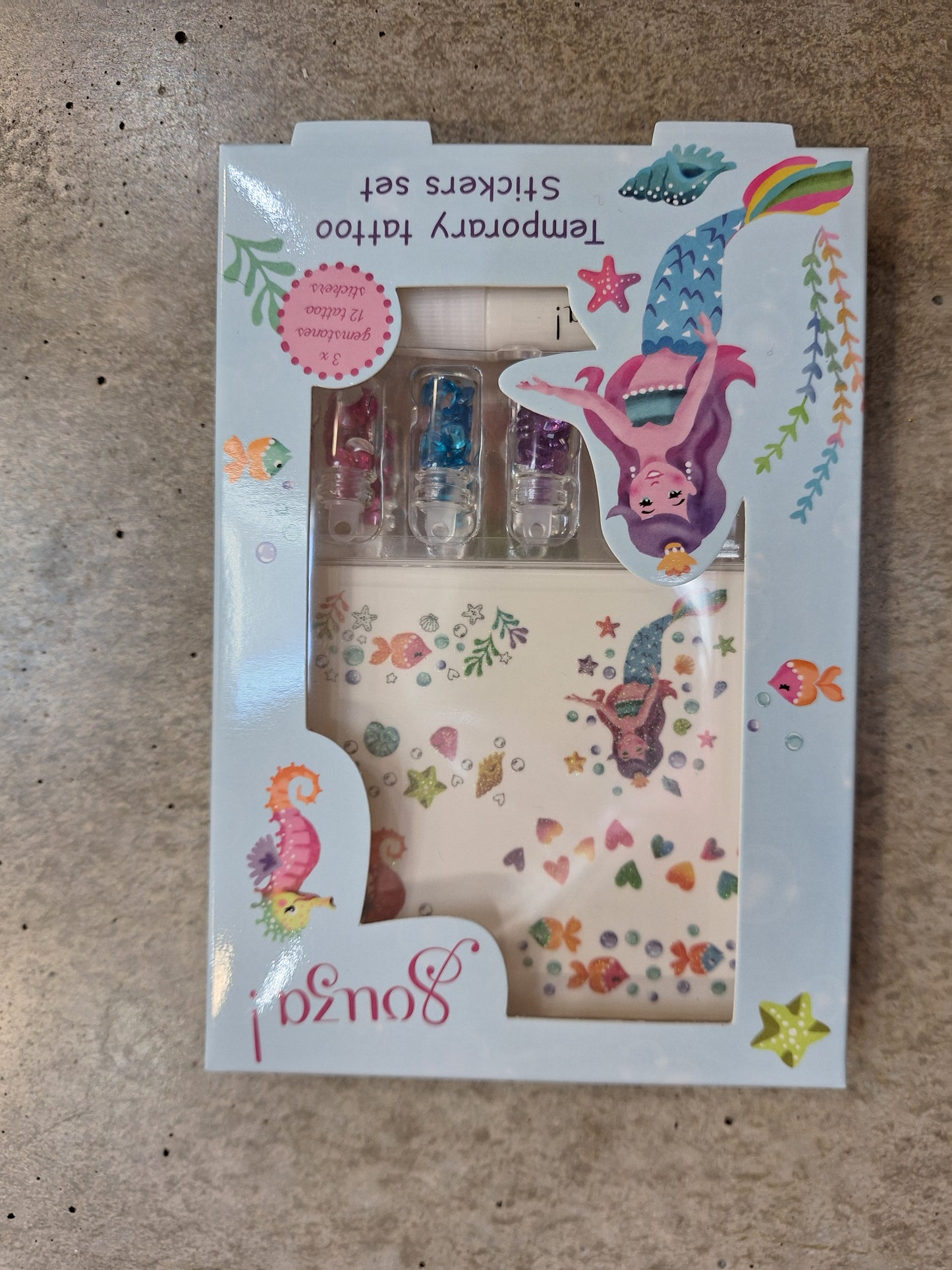 glitter tattoo set vlinder