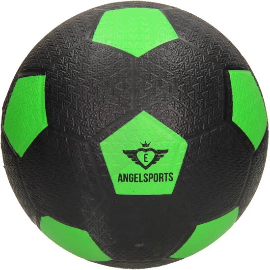 straat voetbal rubber groen-zwart