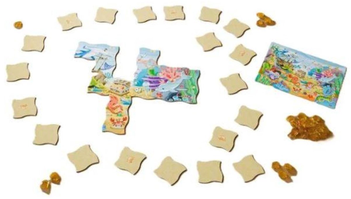 game meets puzzle - chasse au trésor en mer HABA FRA