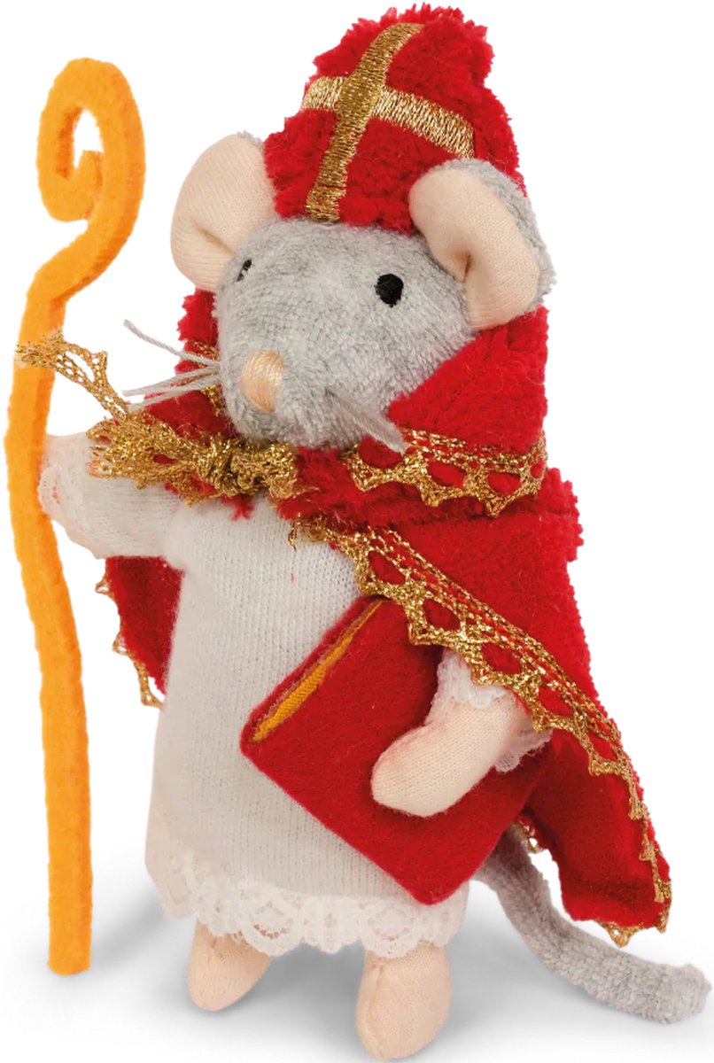 het muizenhuis knuffel muis Sinterklaas