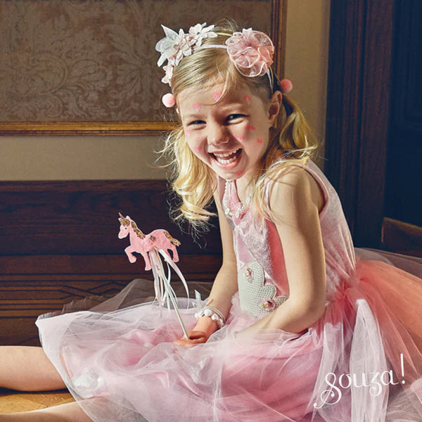 verkleedset jurk - swan roze SOUZA