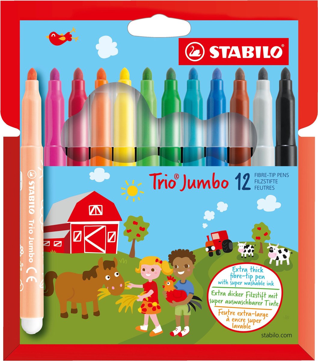 STABILO trio jumbo 12 marqueurs