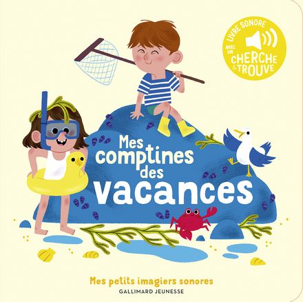 Livre Petits imagiers sonores Mes comptines des vacances FRA