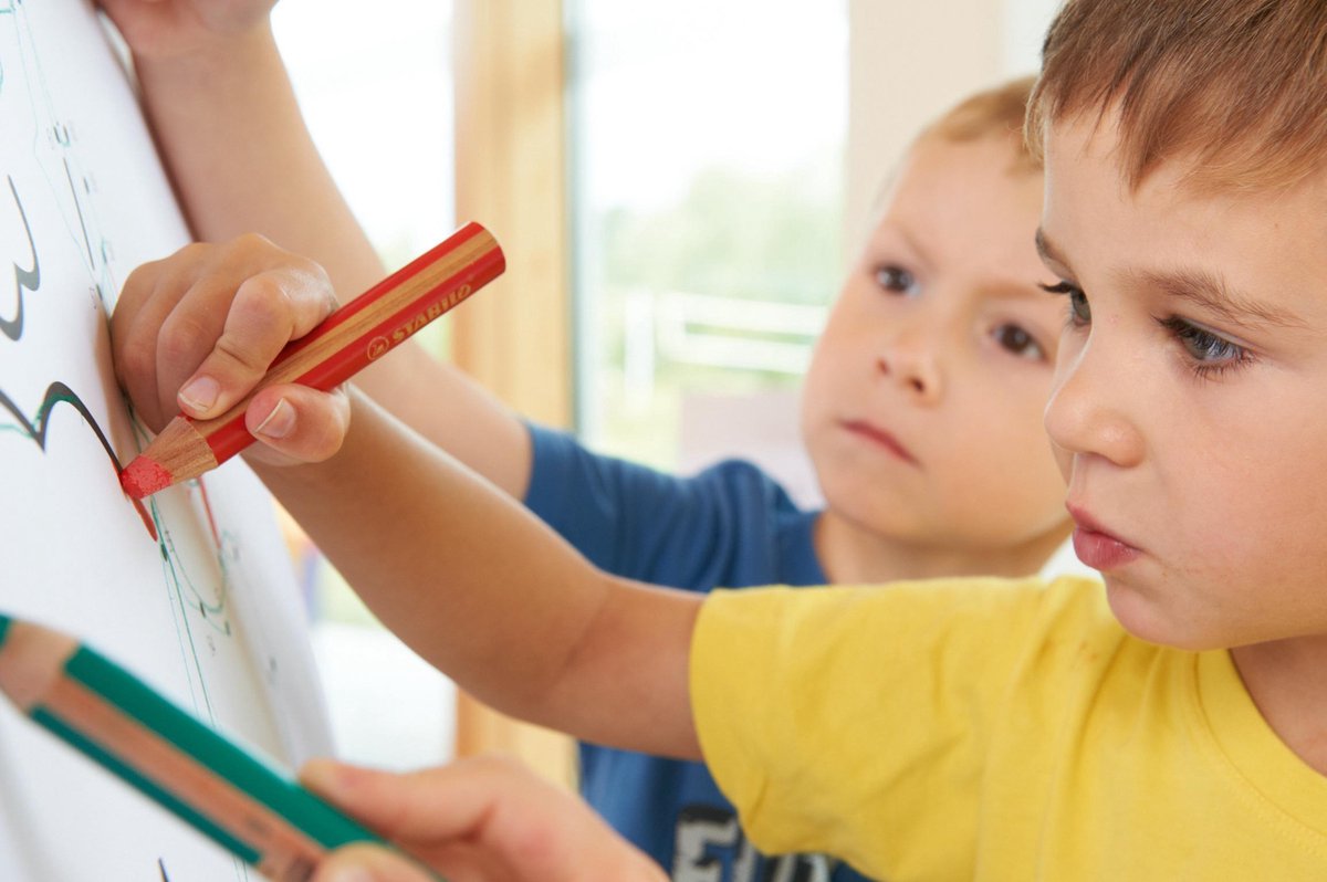 6 dikke kleurpotloden STABILO woody multitalent 3 in 1