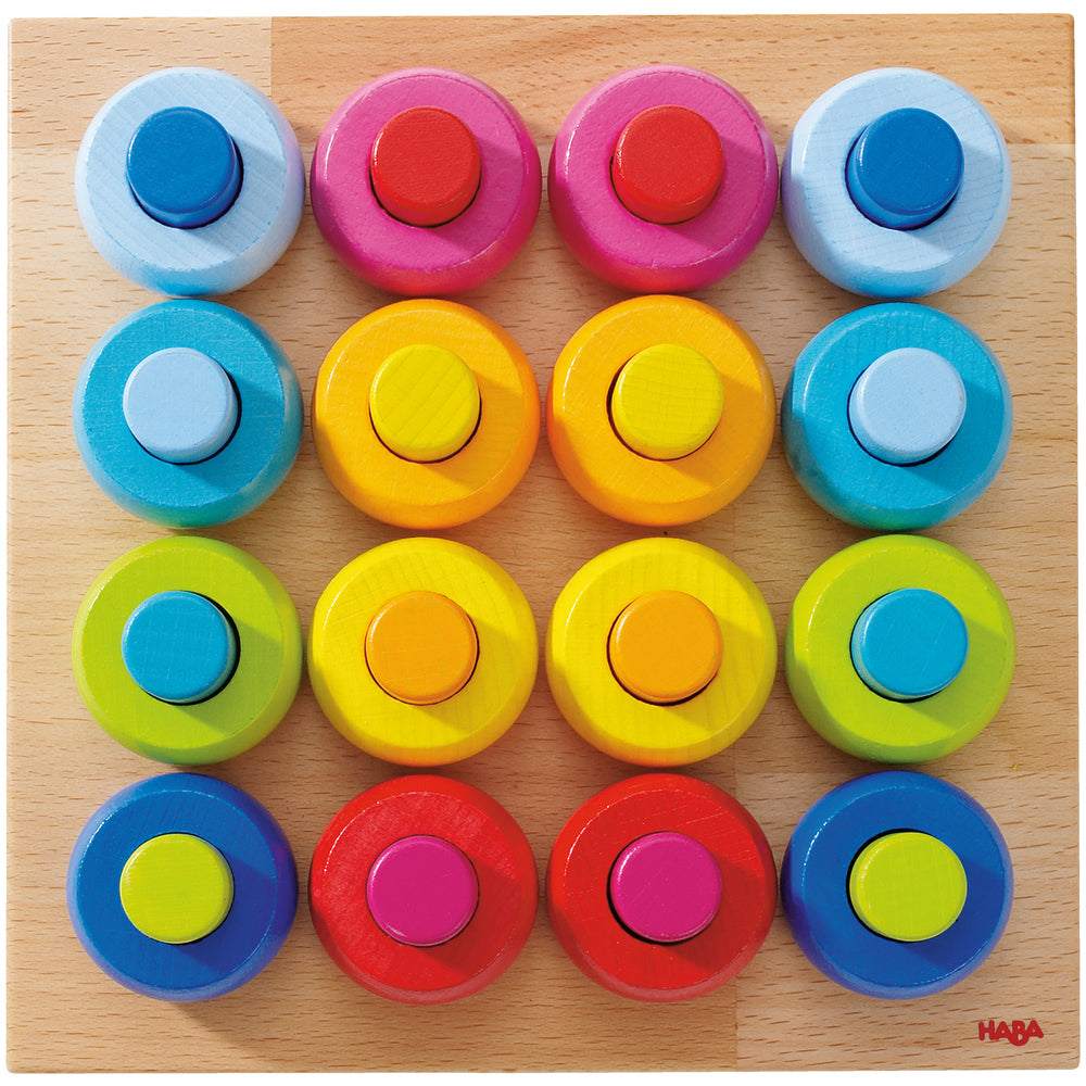 opsteekspel kleurenringen - Jeu à enficher Anneaux multicolores