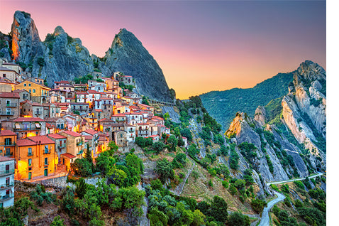 puzzle Lever de soleil sur Castelmezzano 1500pc