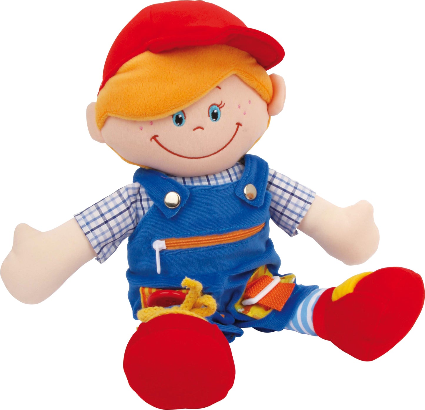 pop met activiteiten Massimo, poupée Massimo avec activités