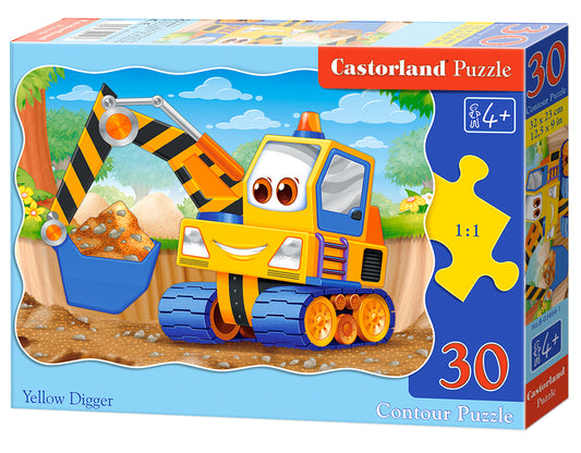 puzzel yellow digger 30pc