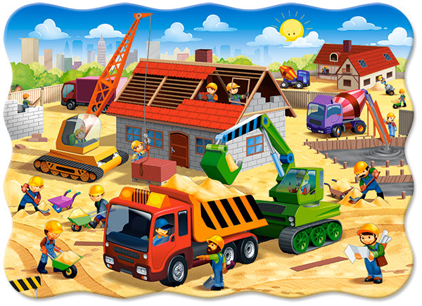 puzzel house in construction 30pc