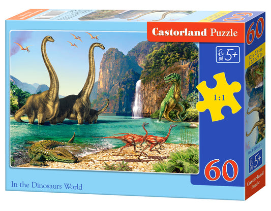 puzzel in the dinosaurs world 60pc