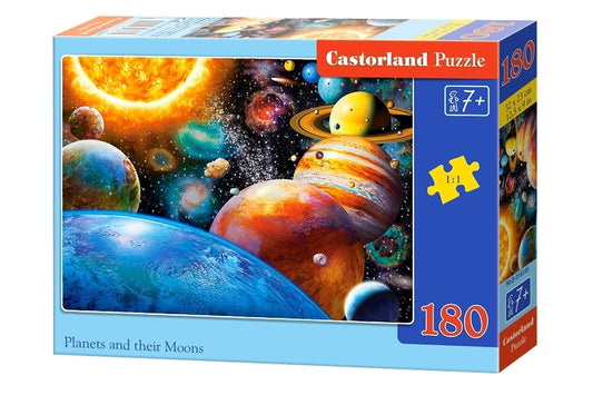 puzzel planets and their moons 180pc