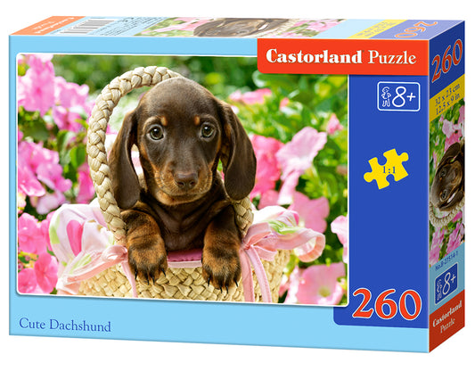 puzzel cute dachshund 260pc