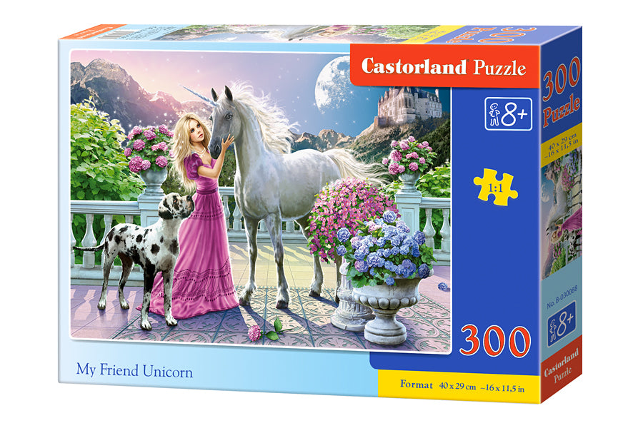 puzzel in karton 300 stuks eenhoorn