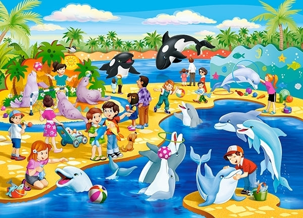 puzzel in karton 60pc dolfinarium