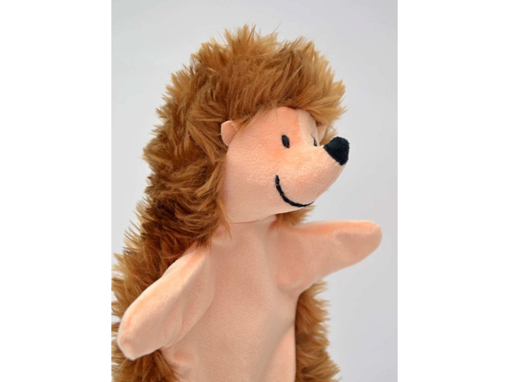 marionnette à gants peluche hérisson