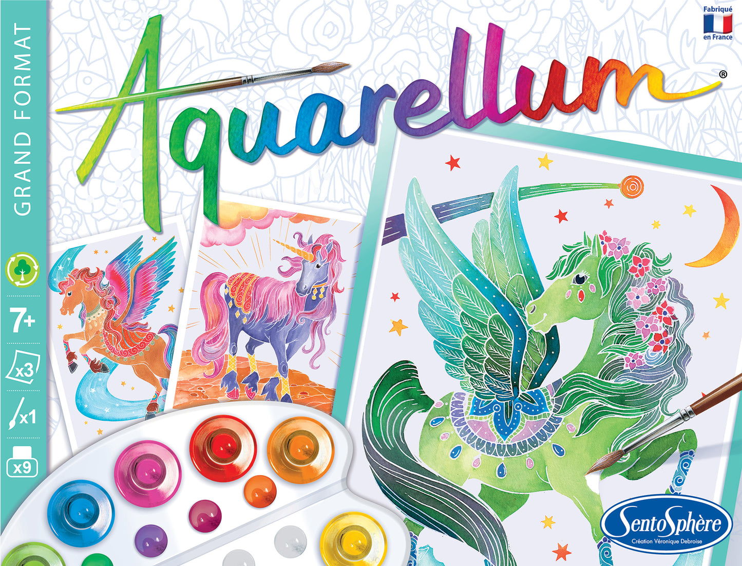 aquarellum eenhoorns en pegasus