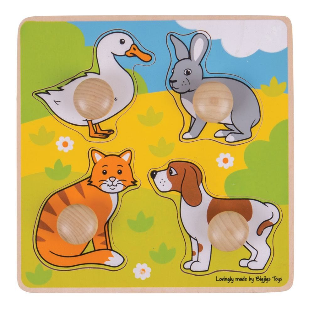 puzzel met knoppen thema huisdieren - puzzle pour la première ag