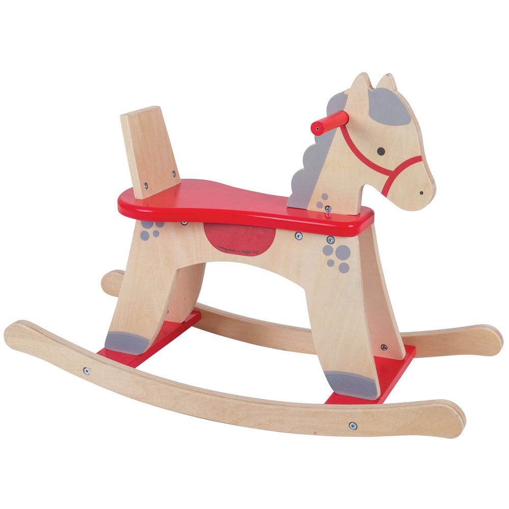 houten schommelpaard - cheval à bascule en bois