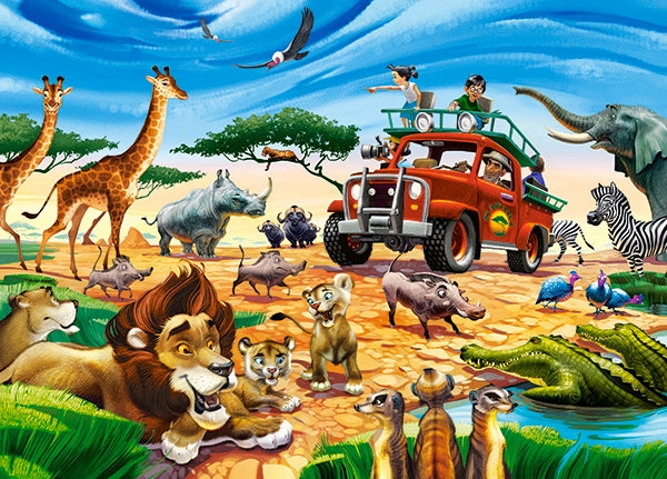 puzzel safari adventures 180pc