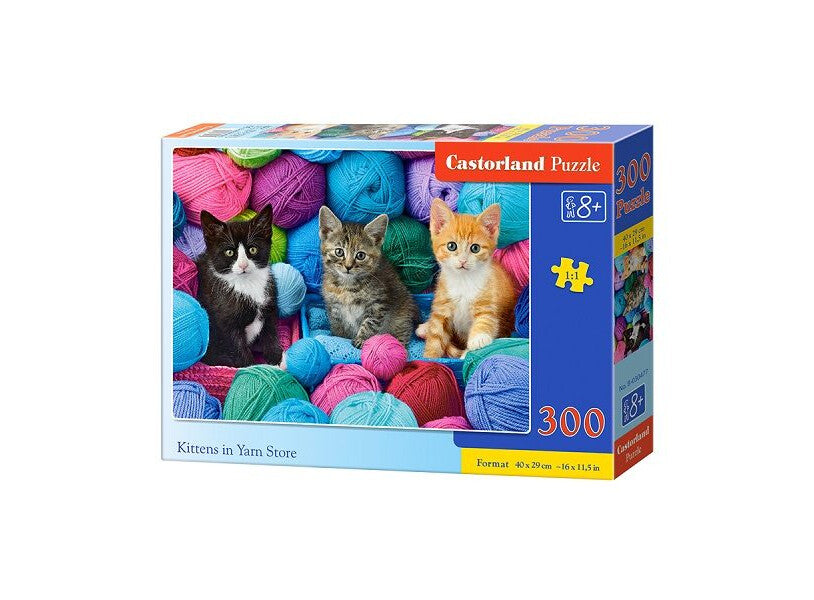 Puzzle chatons dans un magasin de laine 300pc