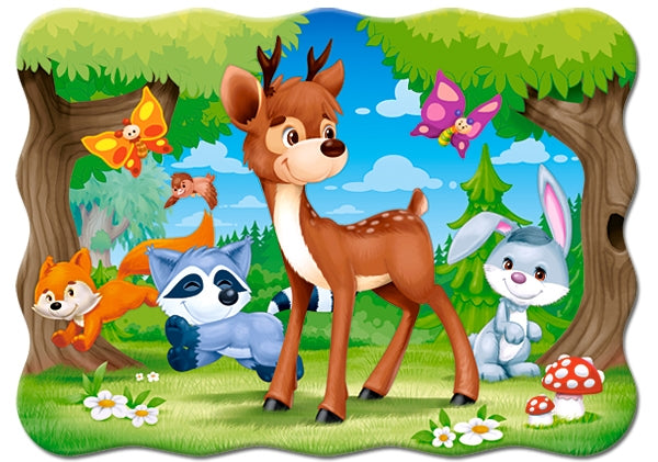 puzzel a deer and friends 30pc