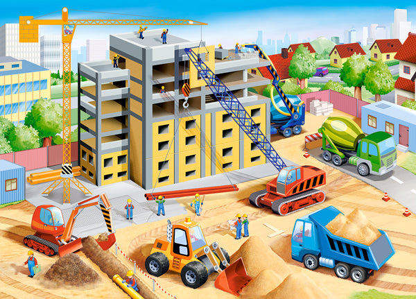 puzzel big construction site 60pc