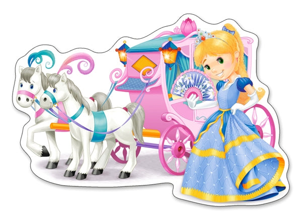 puzzel princess carriage MAXI 12pc