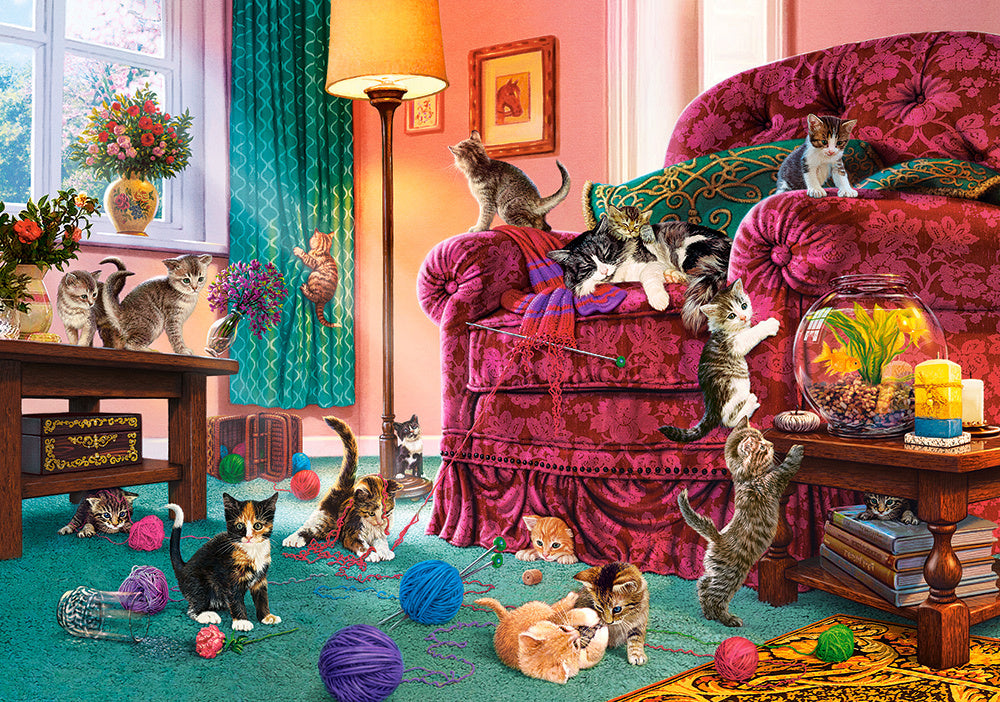 puzzel naughty kittens 500pc