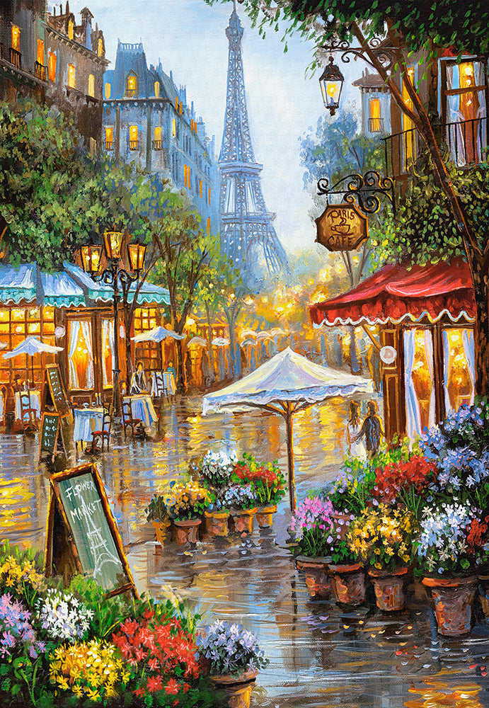 puzzel spring flowers paris 1000pc