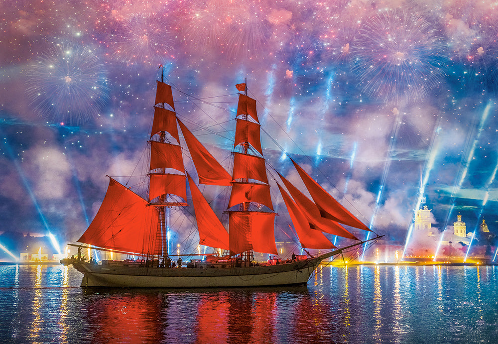 Puzzel red frigate 1000pc