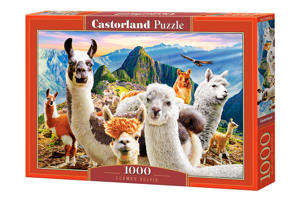 puzzel llamas selfie 1000pc
