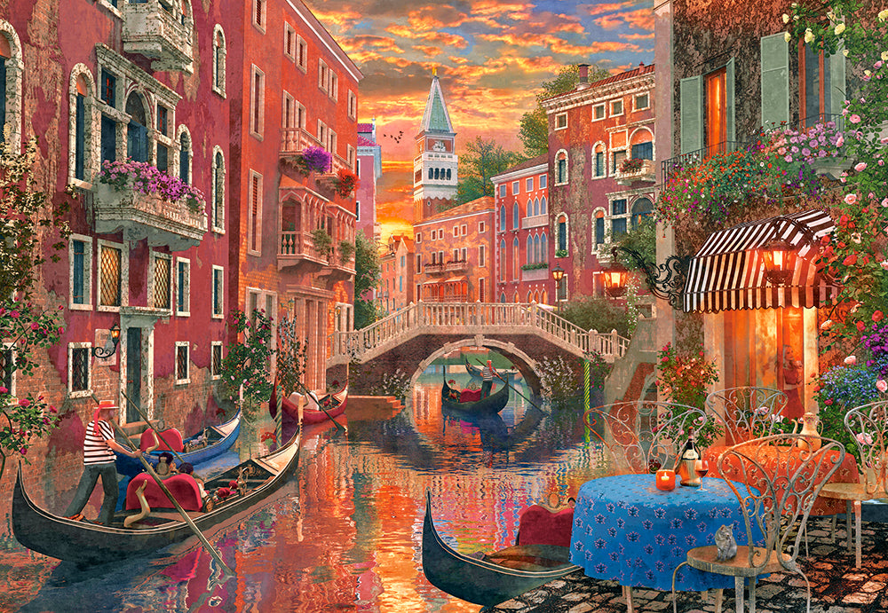 puzzel romantic evening in venice 1500pc