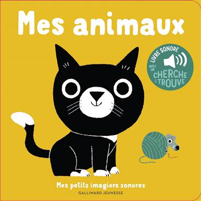 livre petits imagiers sonores mes animaux FRA