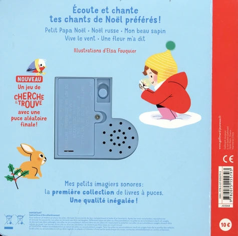 livre petits imagiers sonores mes chants de Noël FRA