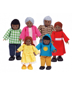 popjes set de familie afrikaans - set de poupées la famille africaine